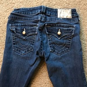 True Religion jeans size 25 pearl buttons