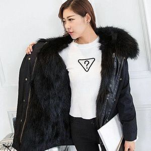Real Fox Fur Parka