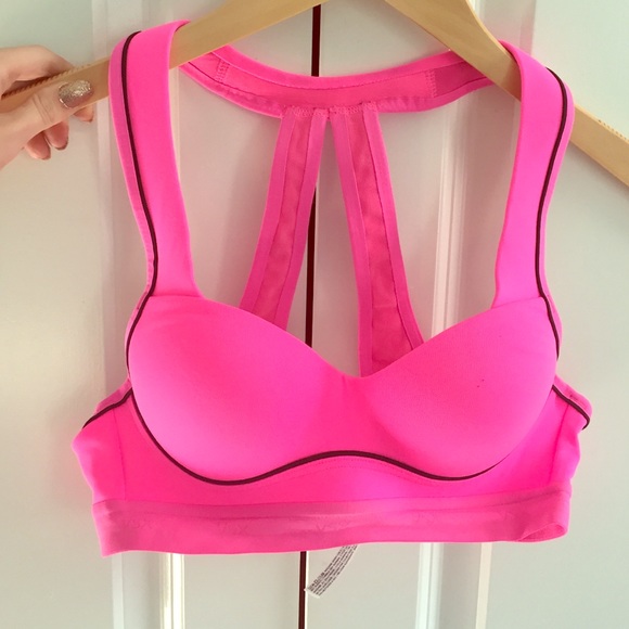 Hot pink VSX sports bra