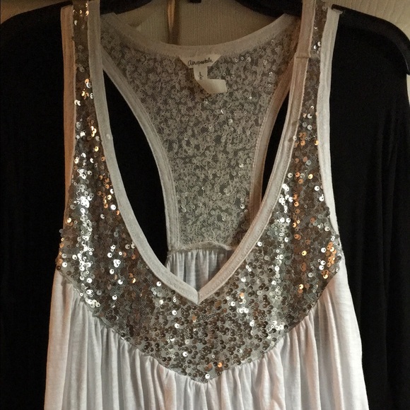 Aeropostale Women's Large Sequined Tank Top