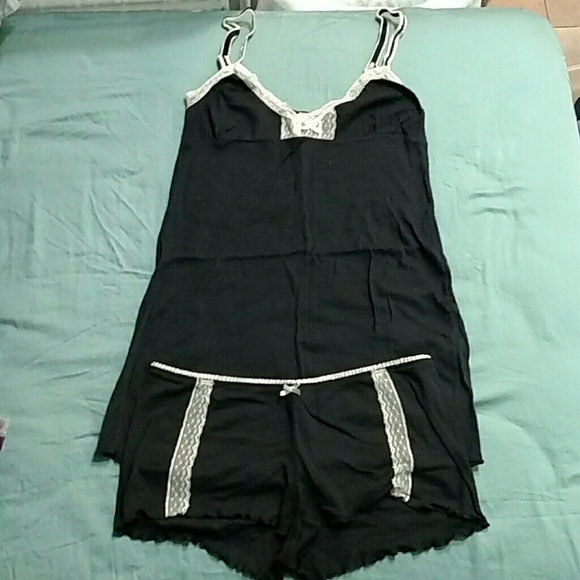 Old Navy intimates pajama set- black, size medium