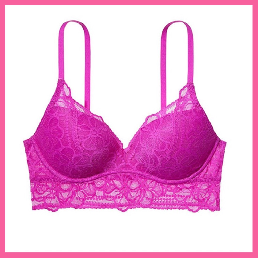 •Victoria’s Secret PINK• Lace push-up bralette