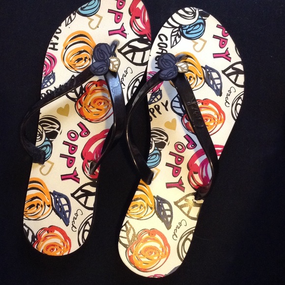 Coach flip flops