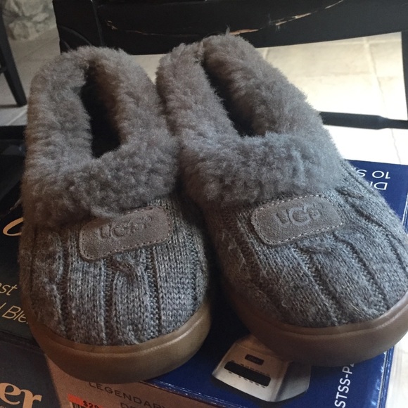 Grey UGG slippers