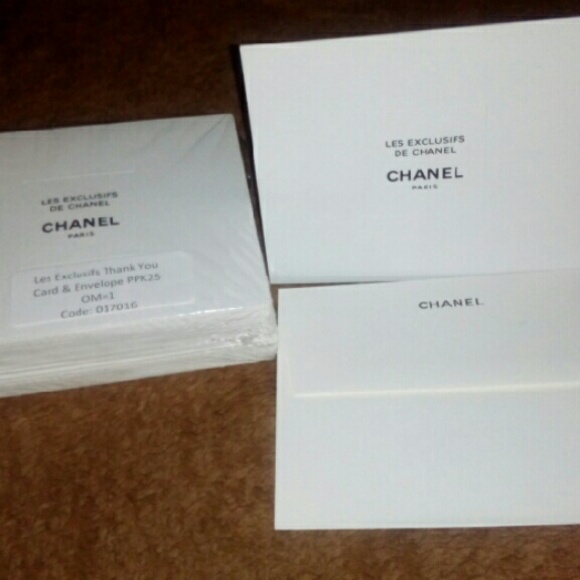 💋💕 Authentic CHANEL Blank Cards - Picture 2 of 4