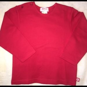 1 of 2 red Zutano 12/18 tops