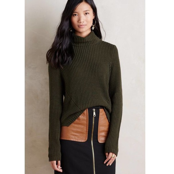 Anthropologie High-Low Turtkeneck Sweater XXS