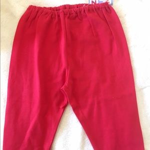 Zutano 12/18m red leggings/pants