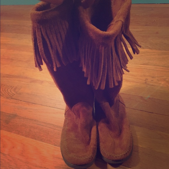 Minnetonka Fringe Boots