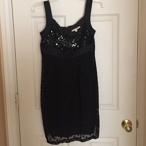 Nanette Lepore Black Sequin LBD dress 2