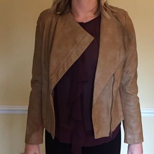 C. Luce Brown Leather Jacket sz M