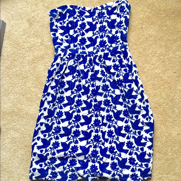 Strapless spring dress