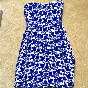 Strapless spring dress