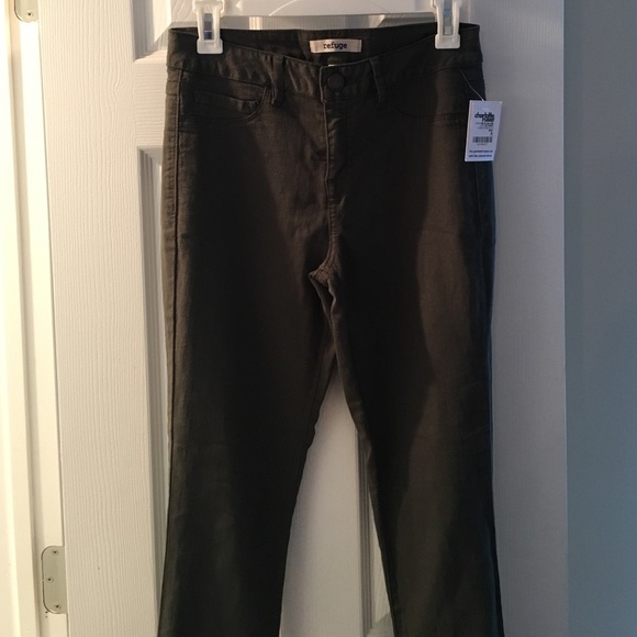 Army green jeans