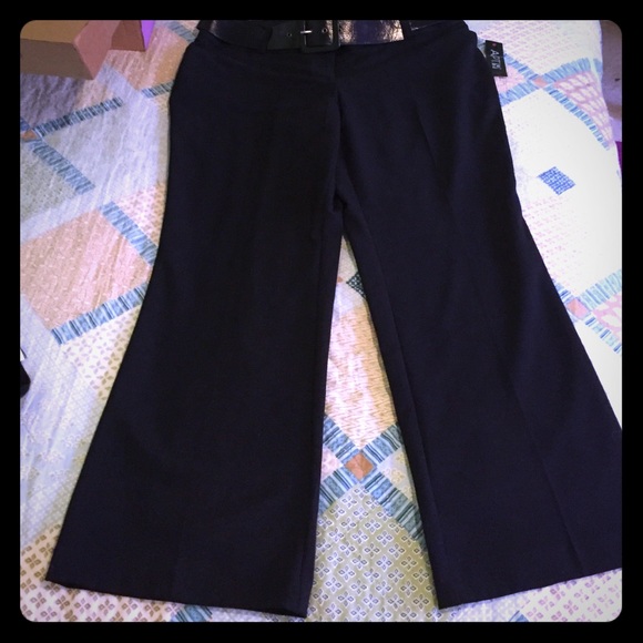 Black wide leg pants