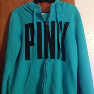Pink Zipped Hoodie