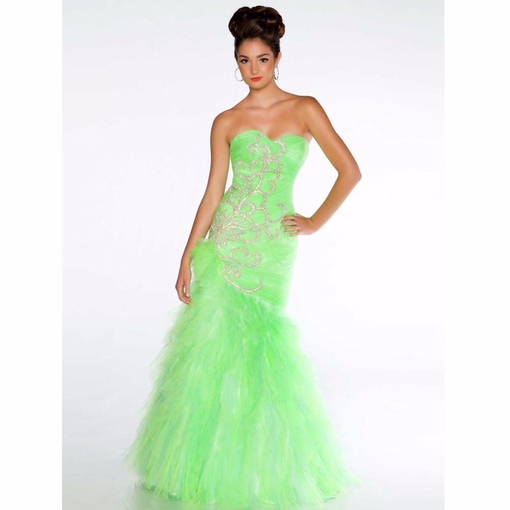 Brilliant Ruched Mermaid Dress by Mac Duggal
