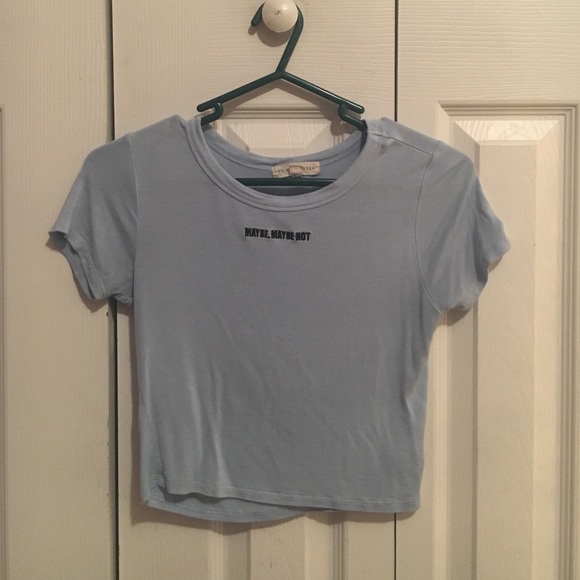 LA HEARTS CROP TOP "MAYBE, MAYBE NOT"