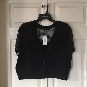 Black Crop Sweater