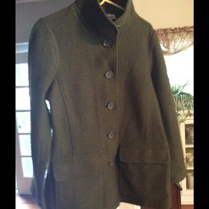llbean boiled wool coat