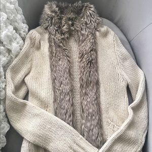 Zara Fur Sweater/Cardigan