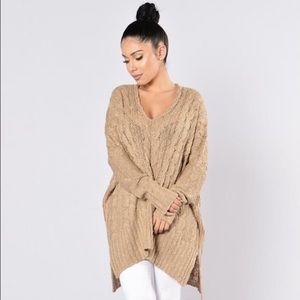 Soft caramel sweater