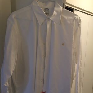 Brooks brothers white XL button down non iron