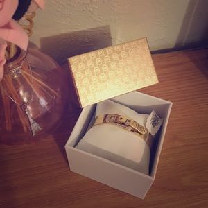 MK Gold Buckle Bracelet