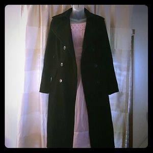 ZARA basic Size small long wool blend trench