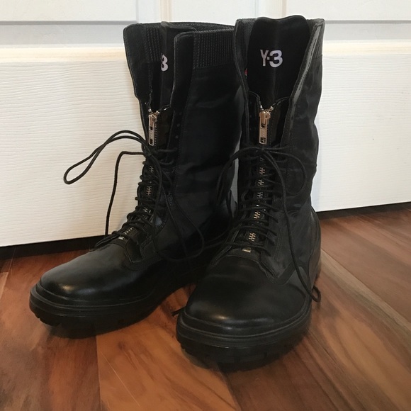 Y-3 never worn combat boot