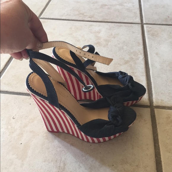 Strappy wedges