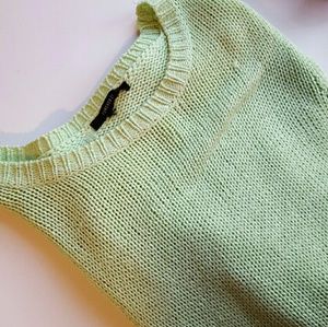F21 green sweater