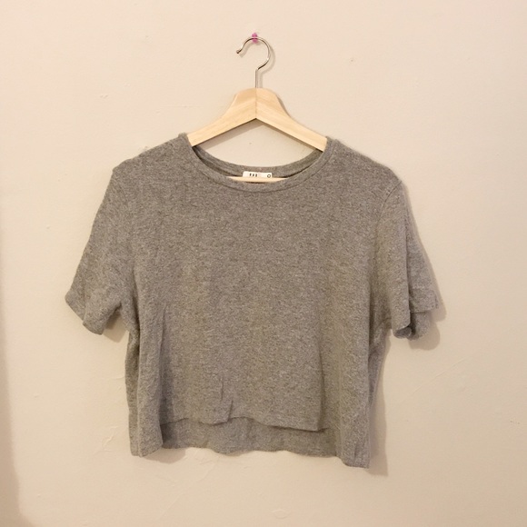 Cropped Fuzzy Knit Top - Picture 1 of 2