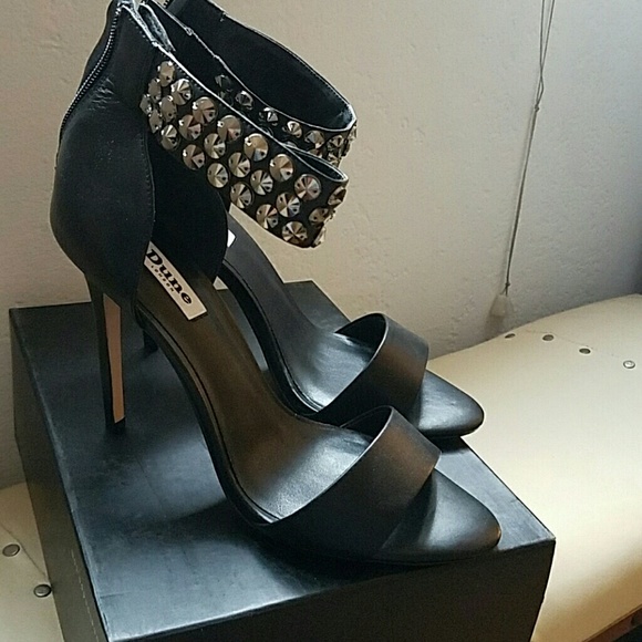 Dune London Keely Black Strap Heel