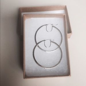 Diamond Hoop Earrings