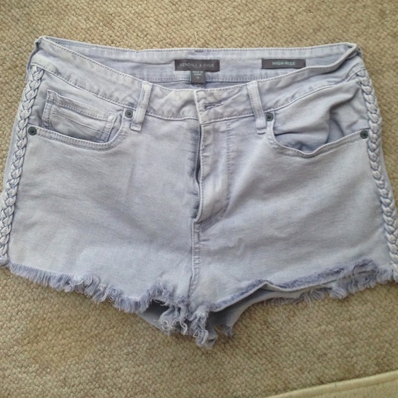 Lavender high waisted shorts