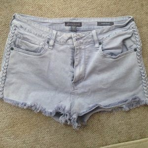 Lavender high waisted shorts