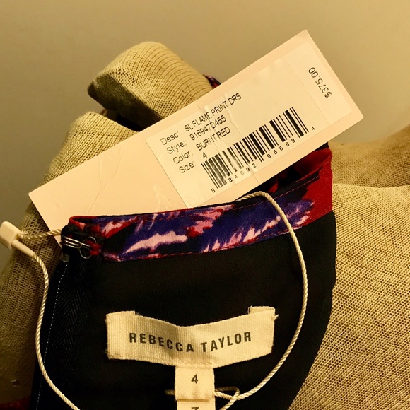 REBECCA TAYLOR Sleeveless Silk Floral-Print Dress - Picture 4 of 4