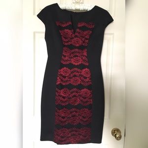 Black and red dress-perfect for the holidays!