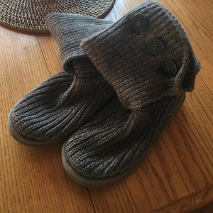 Grey Knit Uggs Size 8
