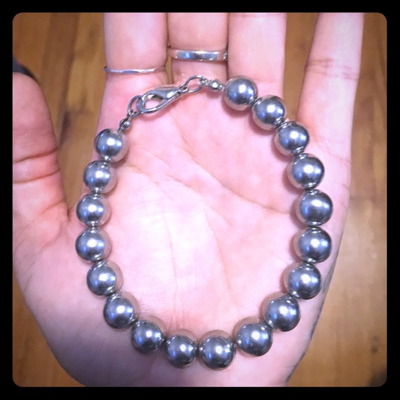 Silver Pearl Bracelet