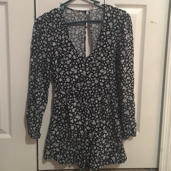 LA HEARTS floral romper