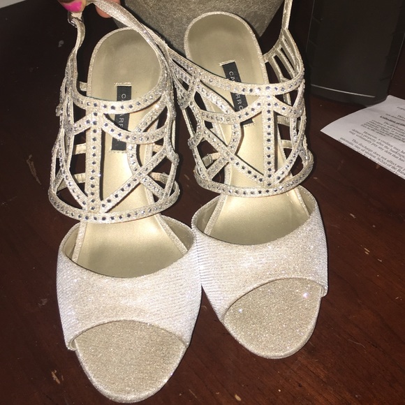 Glitter detail heels