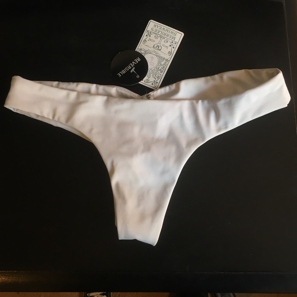 NWT White Merrilees bikini bottoms