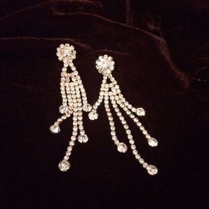 2 1/2 inch crystal earrings.