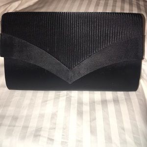 Black satin mini bag/clutch