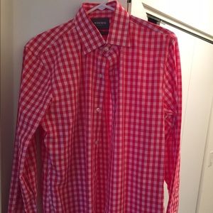 Bonobos tailored slim fit 16-36 pink/red/white