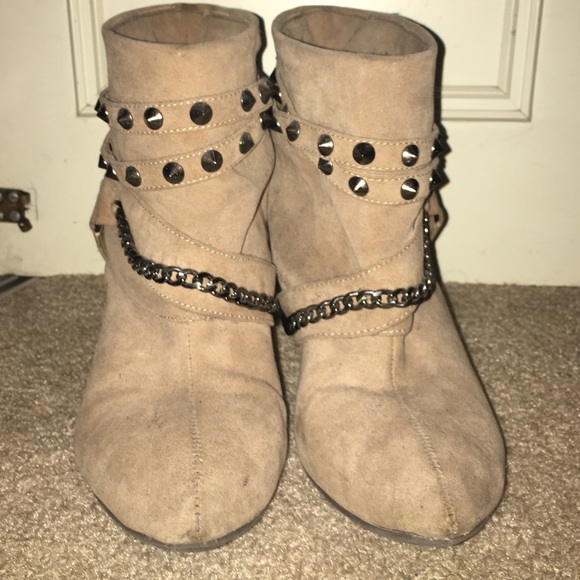 Studded booties