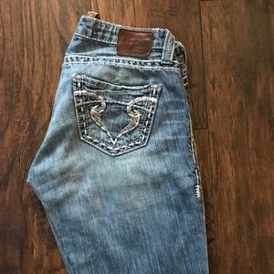 Buckle jeans. Big Star straight legs.