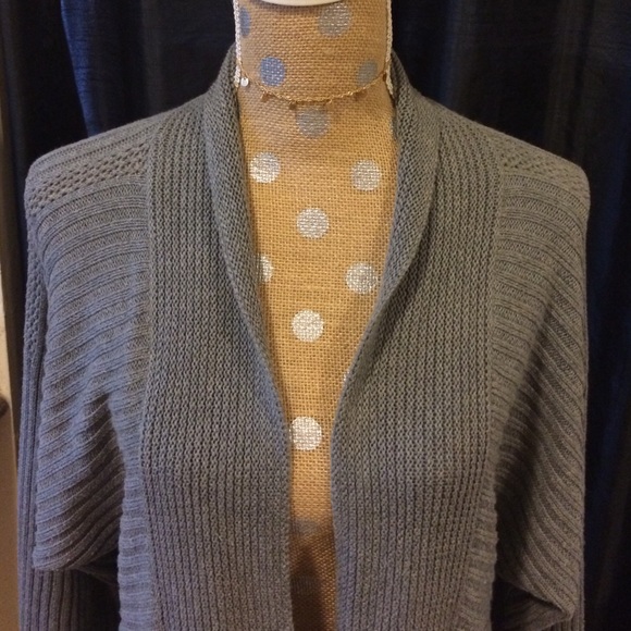 NY Collection Gray cardigan - Picture 1 of 4
